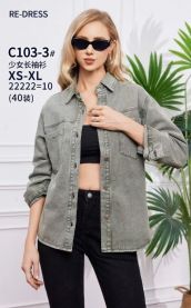 Kurtka jeansowa damska (XS-XL/10SZT)