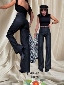 Spodnie ekoskóra damskie (34-42/10szt)