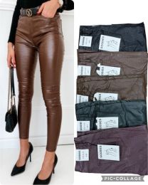 Spodnie ekoskóra damskie (34-42/10szt)