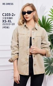 Kurtka jeansowa damska (XS-XL/10szt)