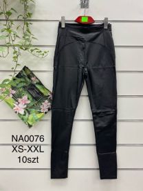 Spodnie ekoskóra damskie (XS-XL/10szt)