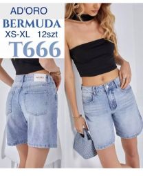 Spodenki jeans damskie (XS-XL/12szt)