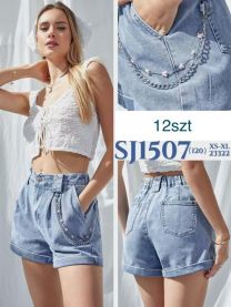Szorty jeans damskie (XS-XL/12szt)