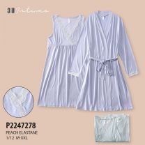 Szlafrok + Koszula nocna damska (M-2XL/12kpw)