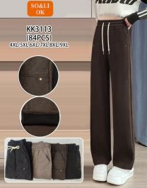 OCIEPLANE_Spodnie damskie (4-9XL/12szt)