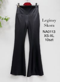 Spodnie ekoskóra damskie (XS-XL/10szt)