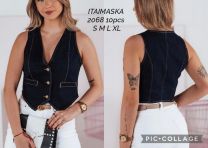 Kamizelka jeansowa damska (S-XL/10szt)