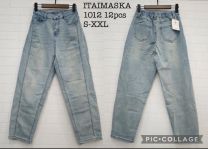 Spodnie jeans damskie S-2XL/12szt)