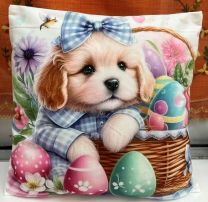 Poszewka Wielkanocna Velvet (45X45cm/6szt)