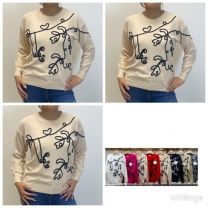 Swetry damskie (L-3XL/12szt)