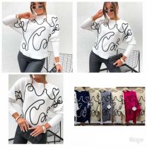 Swetry damskie (L-3XL/12szt)