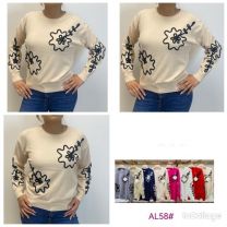 Swetry damskie (L-3XL/12szt)