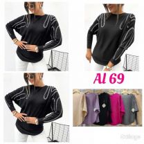 Swetry damskie (L-3XL/12szt)