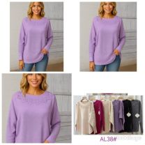 Swetry damskie (L-3XL/12szt)