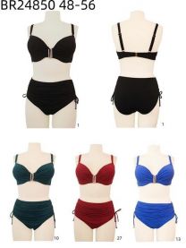 Strój kąpielowy dwuczęściowy damskie (48-56/5kpt)