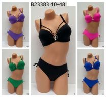 Strój kąpielowy dwuczęściowy damskie (40-48/5kpt)