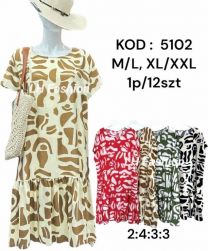 Sukienki damskie (M-2XL/12szt)