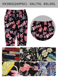 Spodnie damskie3/4 (6-9XL/12szt)