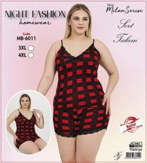 Piżama damska (3XL-4XL/4kpt)