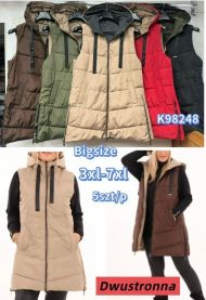 Kurtki kamizelki damskie (3XL-7XL/5szt)