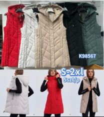 Kurtki kamizelki damskie (S-2XL/5szt)