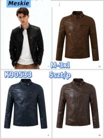 Kurtki skórzane męskie (M-3XL/5szt)