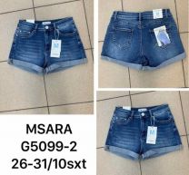 Szorty jeansowe damskie (26-31/10szt)