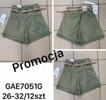 Szorty jeansowe damskie (26-32/12szt)