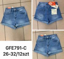Szorty jeansowe damskie (26-32/12szt)