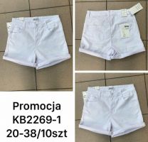 Szorty jeansowe damskie (30-38/10szt)