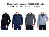 Bluzy bez kaptura męskie (M-3XL/12szt)