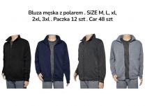 Bluzy bez kaptura męskie (M-3XL/12szt)