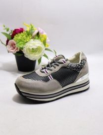 buty sportowe wiązane damskie (36-41/12P)