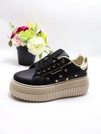 buty sportowe wiązane damskie (36-41/12P)