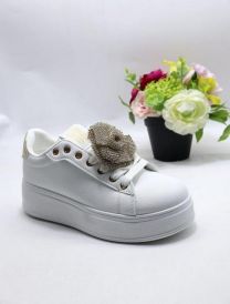 buty sportowe wiązane damskie (36-41/12P)