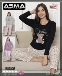 Piżama damska Turecka (M-3XL/4kpt)