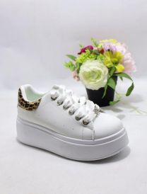 buty sportowe wiązane damskie (36-41/12P)