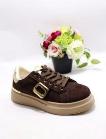 buty sportowe wiązane damskie (36-41/12P)