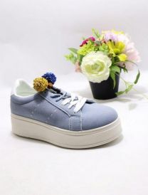 buty sportowe wiązane damskie (36-41/12P)