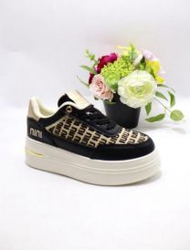 buty sportowe wiązane damskie (36-41/12P)