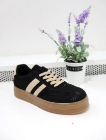 buty sportowe wiązane damskie (36-41/12P)