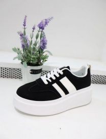 buty sportowe wiązane damskie (36-41/12P)
