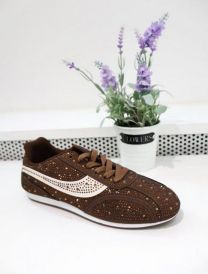 buty sportowe wiązane damskie (36-41/12P)