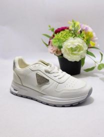 buty sportowe wiązane damskie (36-41/12P)