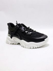 buty sportowe wiązane damskie (36-41/12P)