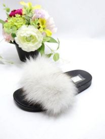 Klapki z futerkiem(36-41/12P)