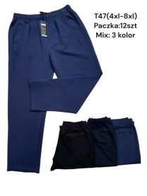 Spodnie dresowe męskie (4-8XL/12szt)