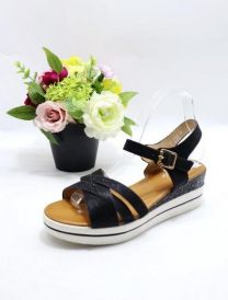 Sandały na koturnie (36-41/12P)