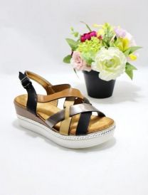 Sandały na koturnie (36-41/12P)