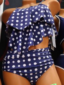 Strój kąpielowy dwuczęściowy damskie (38-46/5kpt)